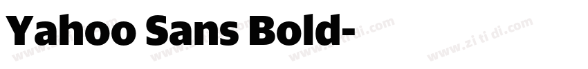 Yahoo Sans Bold字体转换 Yahoo Sans Bold字体转换